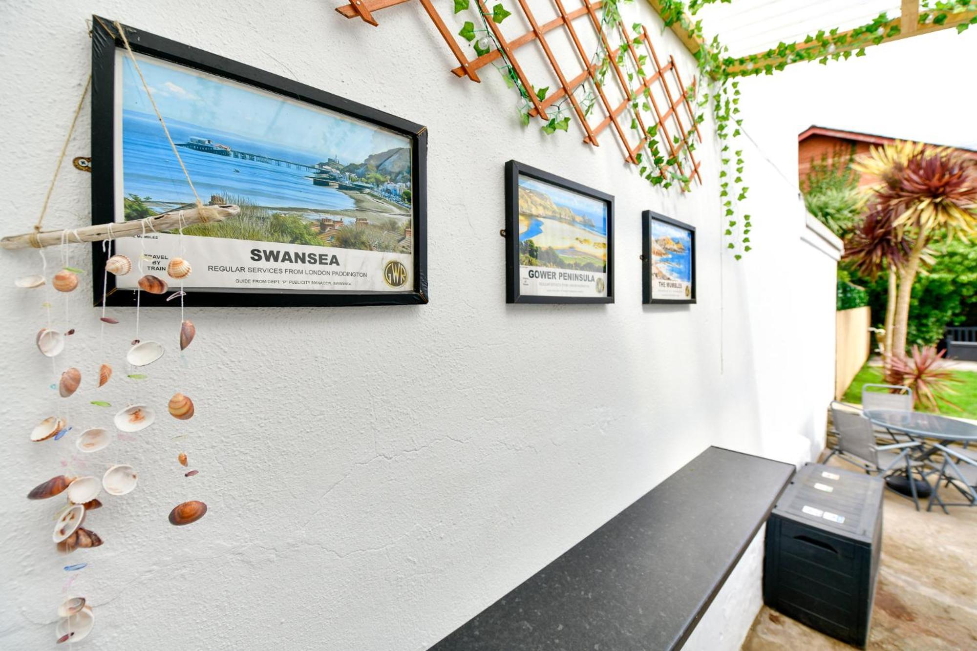 Free Parking - Heart Of The City - Superb Townhouse & Garden - Peaceful Area But Only 5Min Walk To Beach, Shops, Bars, Arena, Marina, Parks Swansea Eksteriør bilde